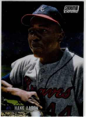 2021 Topps Stadium Chrome Baseball Hank Aaron No. 102 Atlanta Braves - Bild 1 von 2