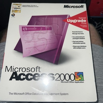 3E Microsoft Access 2000 For Windows (UNOPENED FACTORY SEALED)
