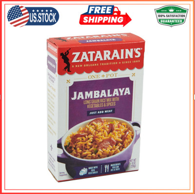 Zatarain's Jambalaya   8 oz, Spicy Cajun Rice Mix for Easy Southern Meals