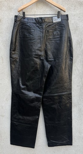 Air Jordan VTG Rare Leather Pants size 36Wx34LY2K Michael Jordan - Picture 9 of 16