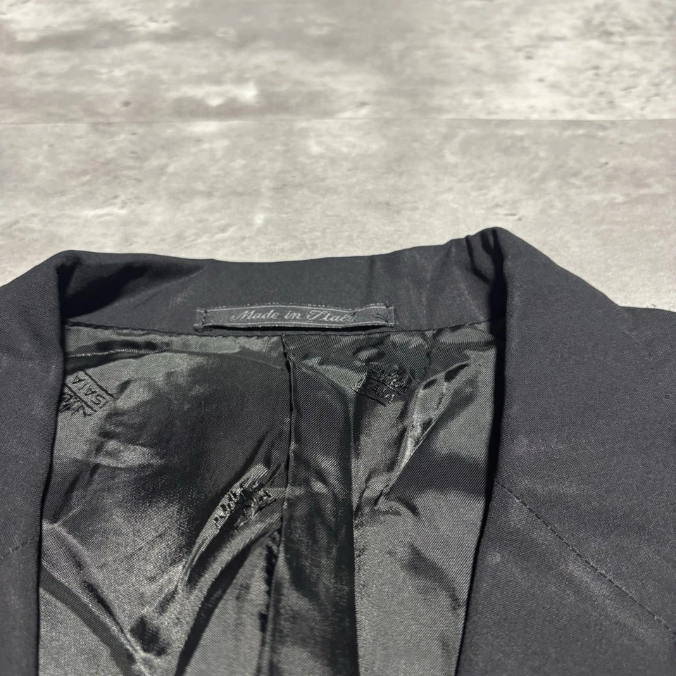 Chaqueta Blazer Isaia Napoli Para Hombre 60 Italia Negro Super 120s Lana Abrigo Deportivo Foto 2 de 4