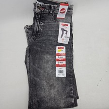 Wrangler Boy s Slim Fit Flex Jeans Size 14 Husky Brand New Washed Gray Black