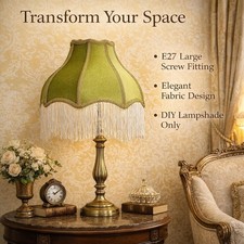 Bell Shape Scallop Lampshade E27 Victorian Lamp Shade for Office Hotel Home