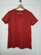 Figs Scrubs Top Catarina One-Pocket Womens Sz S Clay Medical Nurse PO1707