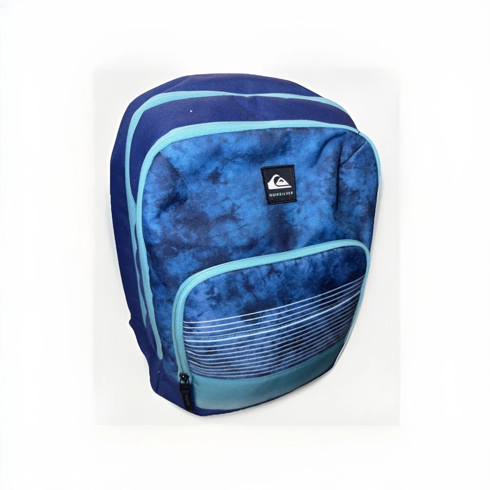 QUICKSILVER Schoolie Backpack Bag Front Cooler Pocket Salveque Burst Royal Blue. - Image 2 of 4