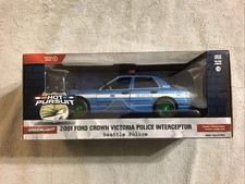 CHASE 2022 Greenlight Hot Pursuit 2001 FORD CROWN VICTORIA POLICE 1/24 SEATTLE