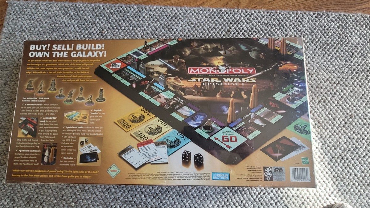 【限定】MONOPOLY  〜STAR WARS  EPISODE Ⅰ 〜 Amazon.com: Hasbro Monopoly Star Wars Episode I Board Game