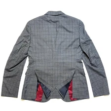 New Gucci Men's Gray Checkered Wool Coat Jacket Blazer IT 50 / US 40 279711 - Image 2 of 4