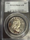 1961 P Half Dollars Franklin PCGS PR-66 CAM