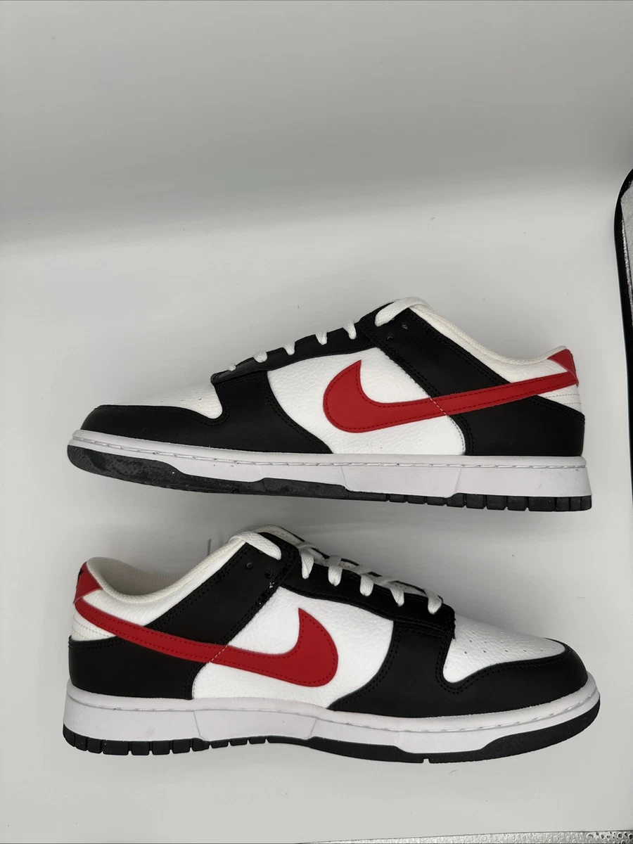 Preços baixos em Nike Dunk Low Black White Red | eBay