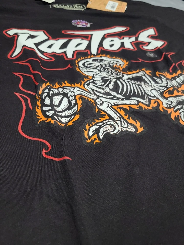 Camiseta negra Toronto Raptors x Mitchell & Ness para hombre talla mediana nueva con etiquetas Foto 3 de 4