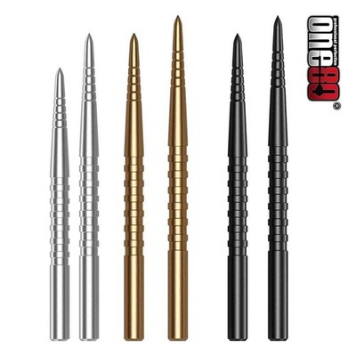 ONE80 Steel Stahl Dartspitzen Spitzen Points Steelspitzen Grooved 36 38 mm