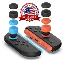 8-Pack Thumb Grips for Switch Controllers – Enhanced Grip Booster Kit