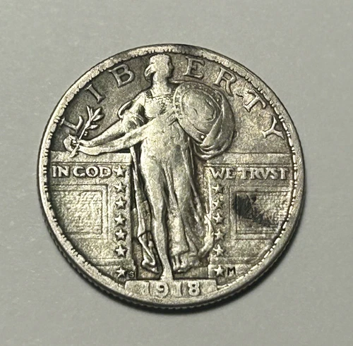 1918 S STANDING LIBERTY QUARTER