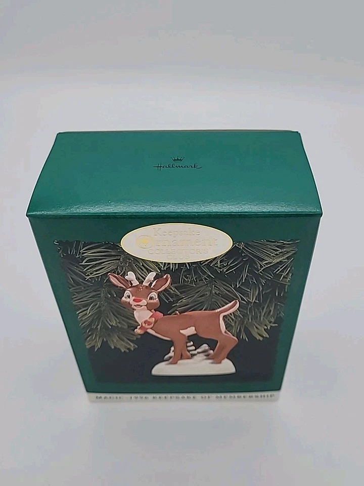 Hallmark Keepsake Ornament 1996 Magic Rudolph el reno nariz roja QXC7341 Foto 2 de 4