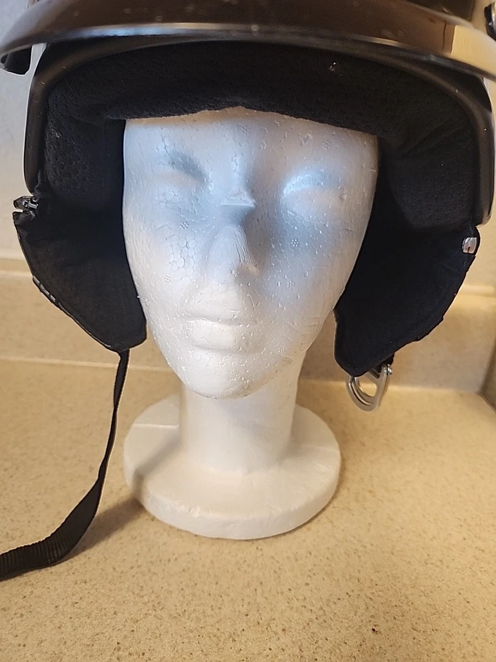 Motorcycle Helmet M2R Open Face Crusers Style #504 SZ small Black Apr. 29 2003 - Image 4 of 4