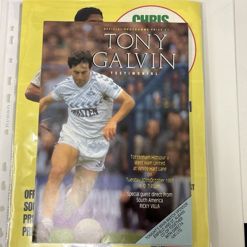 TOTTENHAM HOTSPUR 1987/88 COMPLETE SEASON OF HOME GAMES. GOOD CONDITION - Picture 5 of 12