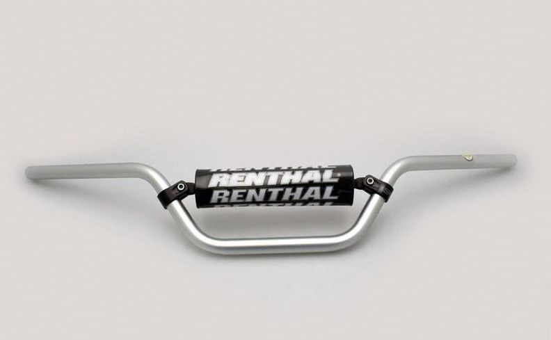 Guidon Renthal Classic quad argent position haute pour soulager le dos du pilote