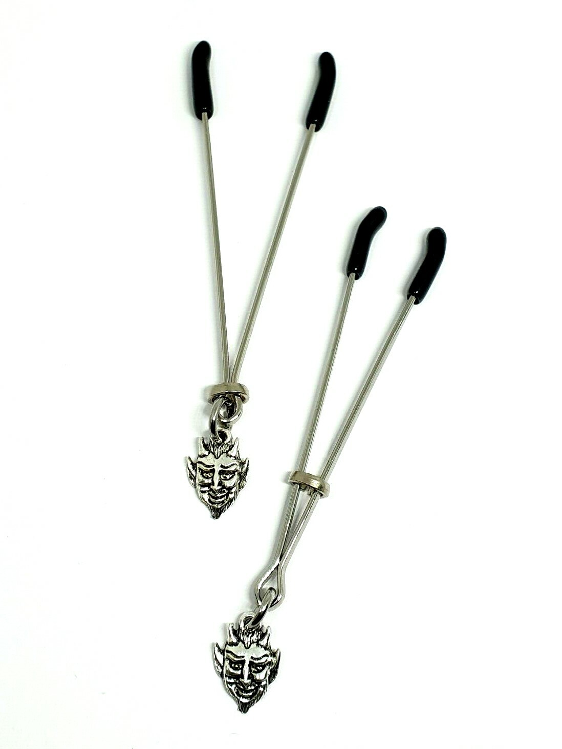 Nipple Clamps Devil Satan Metal Nipple Pleasure Sex Toy Fun Adult Play Pair