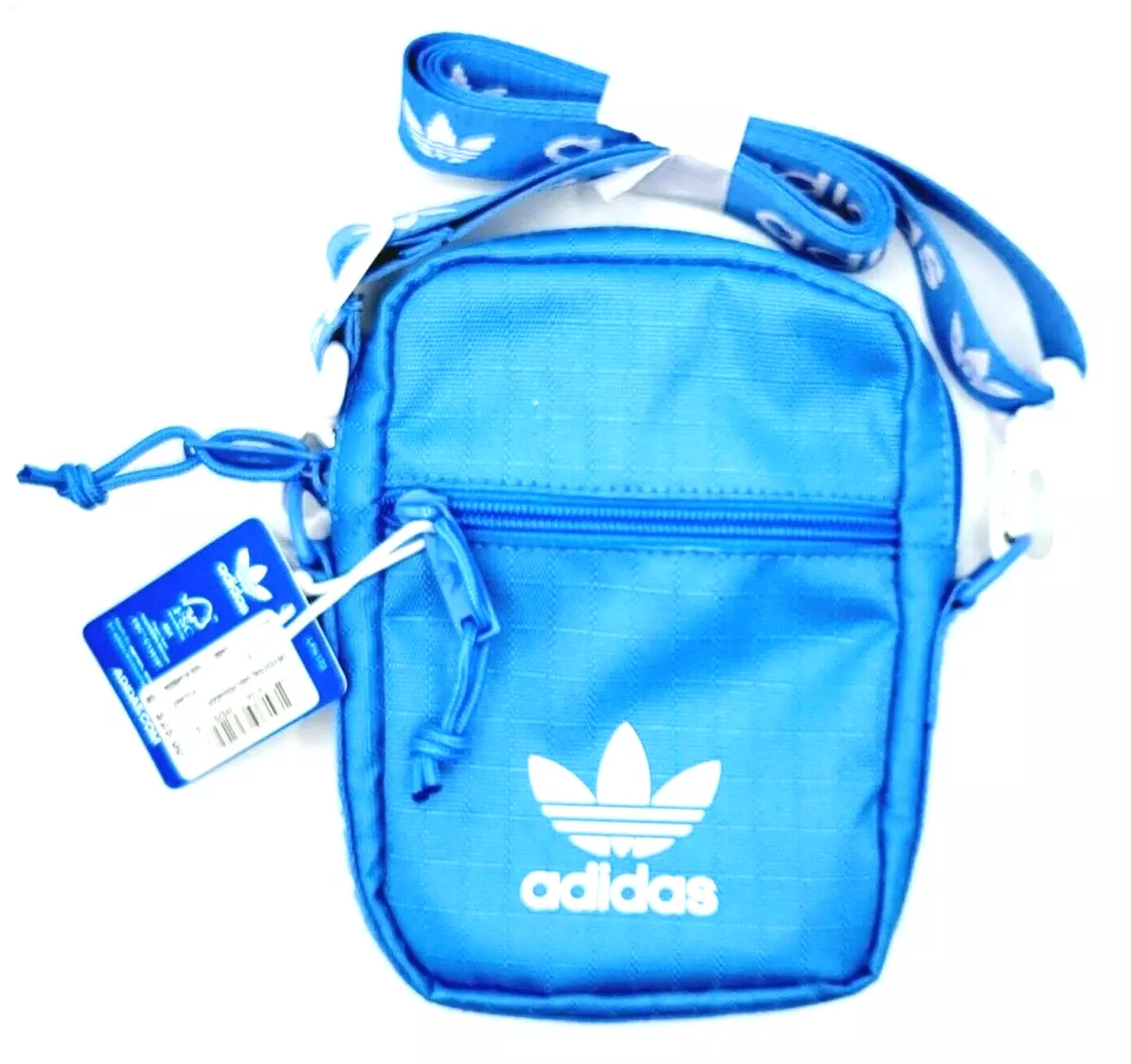 adidas Originals Unisex Festival Crossbody Bag Real Blue White Trefoil NWT