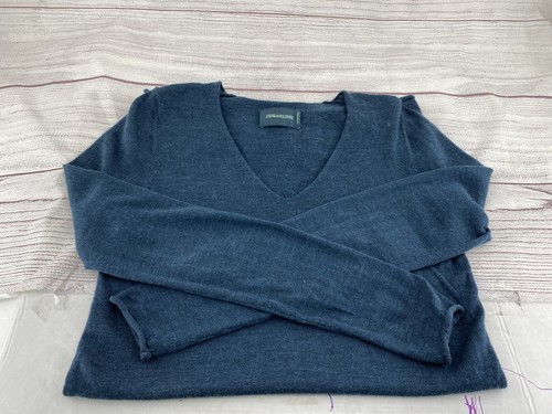 Tunica maglione Zadig & Voltaire lana farfalla cashmere taglia XS blu verde - Foto 6 di 7