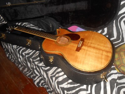 Samick Greg Bennett Rare Acoustic Electric Guitar with case Fishman Classic 4