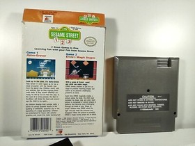Sesame Street 123 Nintendo NES - Game and Box no Manual