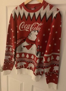 Mens Size Small Coca Cola Ugly Christmas Sweater Polar Bear Brand New 194231068943 | eBay