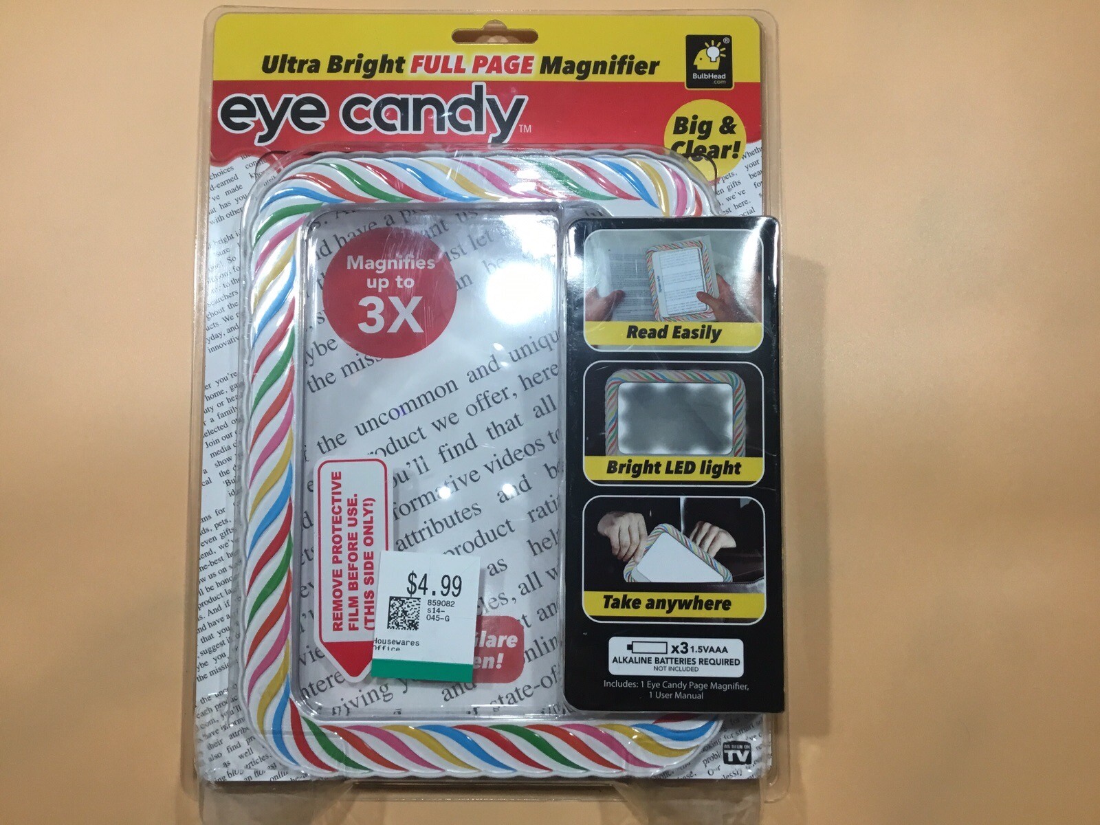 Eye Candy UltraBright FullPage Magnifier 6049202 97298046599 eBay