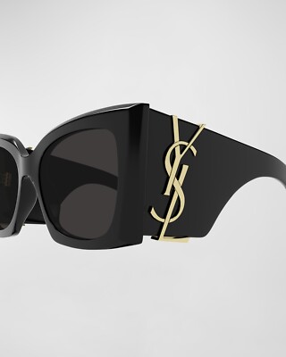 Saint Laurent SL M119 BLAZE-001 Black Gold YSL LOGO Cat Eye  display picture 2