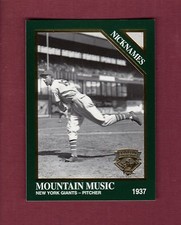 #1389 CLIFF MELTON, 1937 Giants ~ 1995 Megacards/Conlon Collection NICKNAMES