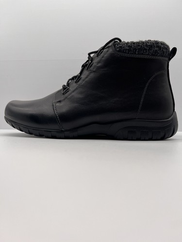 Propet Boot Propét Delaney Black Leather Boots Shoes 10W US/8UK/41EU - Picture 3 of 15