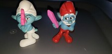 Papa Smurf  Grouchy Figure McDonalds Happy Meal Toy PVC Peyo