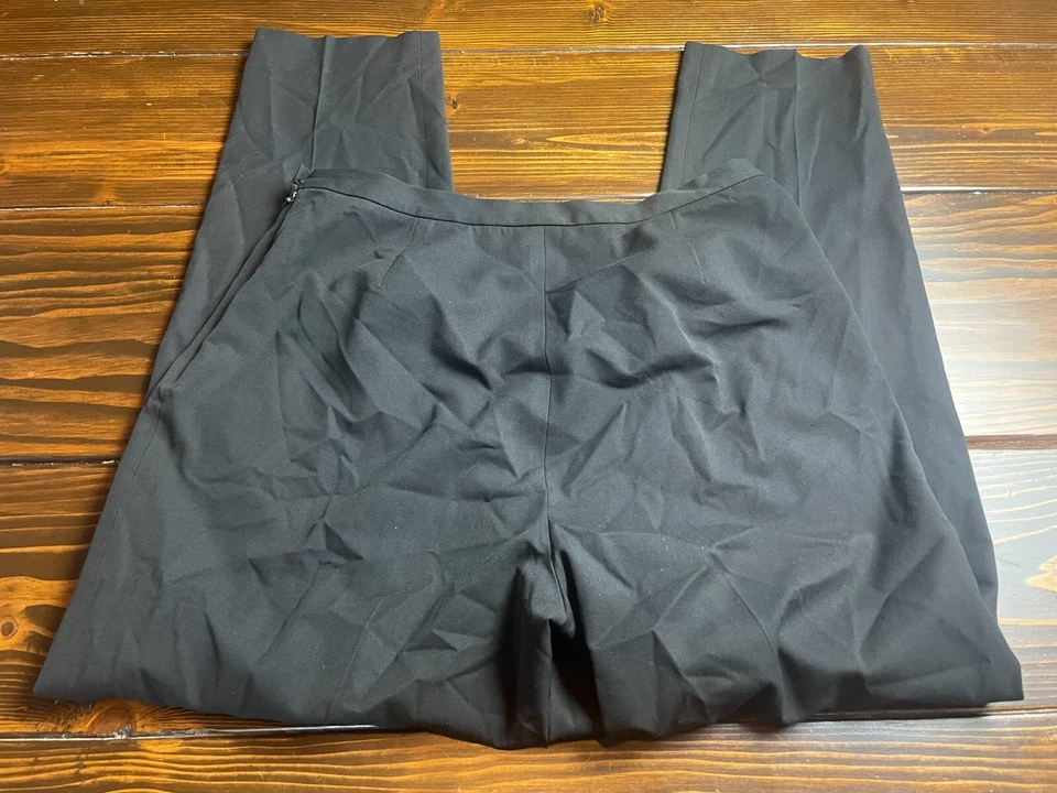 Pantalones Nine & Co, para mujer talla 14, negros, pantalones de vestir, elásticos, pierna recta Foto 2 de 4