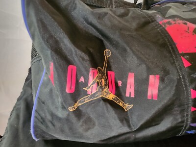 90s レトロ ナイキ Air Jordan NIKE ドラムバッグ　バスケ 🔥🚨Vintage Nike 90s Black/Purple/Red Duffle Gym Bag Rare