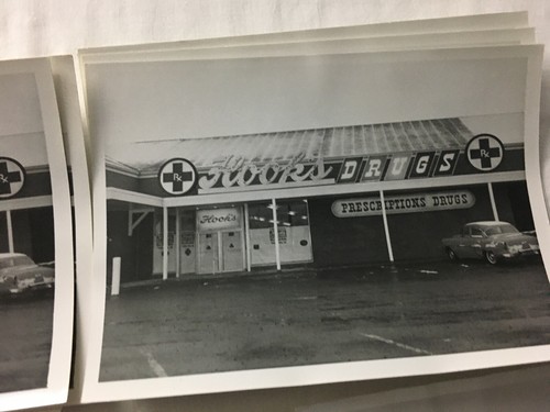 Vintage Photos Hook's Drug Store Pharmacy South Bend Indiana Stores Exterior B&W - Picture 3 of 5