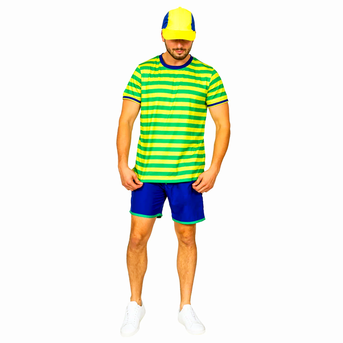 Bel Air Prince Green Shirt Shorts and Hat Halloween Costume