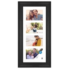 Mainstays 4x6 4-Opening Matted Wall Collage Picture Frame, Black