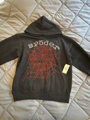 Sp5der Rhinestone OG Web V2 Hoodie | eBay