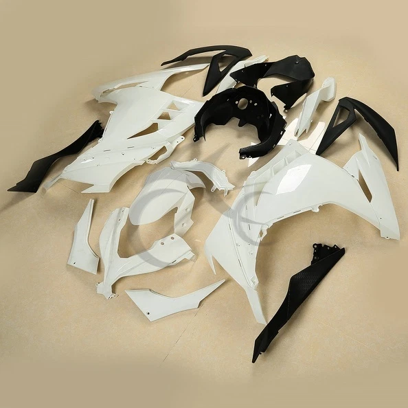 Unpainted ABS Injection Fairing Body Kit For Kawasaki Ninja 300 13-17 14 15 16 - Image 2 of 4