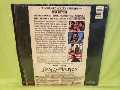Dances With Wolves - Laserdisc LD Kevin Costner 2x WIDESCREEN