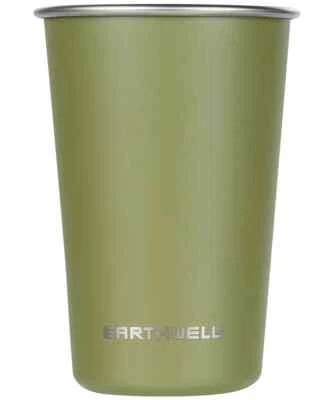 Earthwell Stainless Steel Camping Cup - 470ml - Select Colour - Image 1 of 4