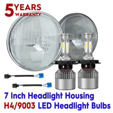 7 Inch Round Led Projector Highlow Beam Headlights Kit For 1950-1979 Beetle
