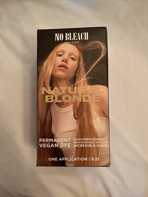 New No Bleach London Natural Blonde Permanent Vegan Hair Dye Shade 9.21