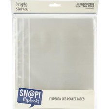 Simple Stories  6x8 FLIPBOOK  6x8 Pocket Page Refills