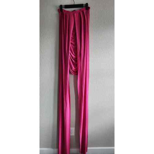 Vintage Y2K Moda International Bright Pink Bodycon Mini Dress Sz L - 第 1/4 張圖片