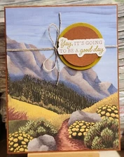 Stampin Up PP EXPLORING DSP * ITS GOING TO BE A GOOD DAY * CARD KIT-Makes 4