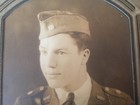 Photo of army ROTC cadet inscribed to Helen from Georgie infantry in stand frame — photo 7