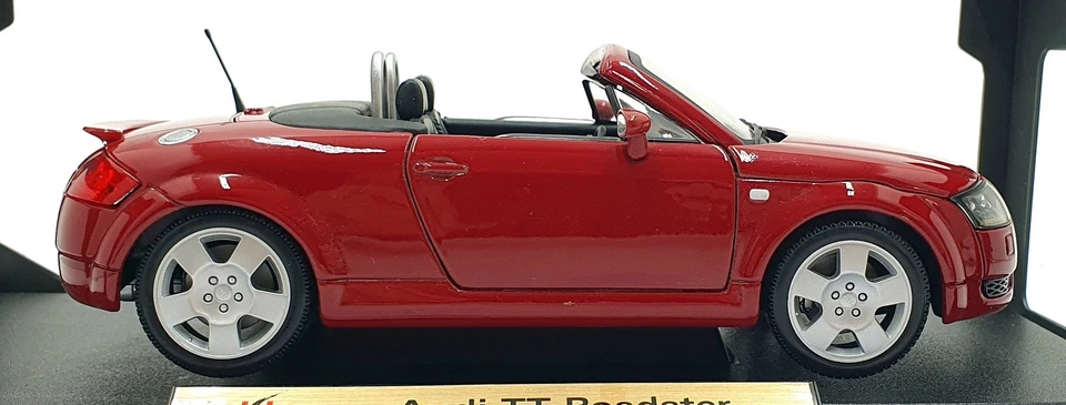 Maisto 1/18 Scale Diecast 31878 - Audi TT Roadster - Dark Red - Image 3 of 4