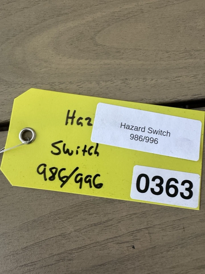 Interruptor de luz intermitente de peligro Porsche 911 996 1999-2001 99661312000 cubierta OEM Foto 3 de 4